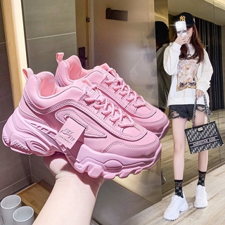 {Little Fairy} Giày Thể Thao Đế Dày Phong Cách Đường Phố Hàn Quốc Thời Trang Xu Hướng Năm 2021 Cho Học Sinh Nữ