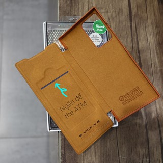 Bao da dành cho Samsung Galaxy Note 20 Ultra 5G, Note 20 Ultra, Note 20 chính hãng Nillkin QIN Leather Case