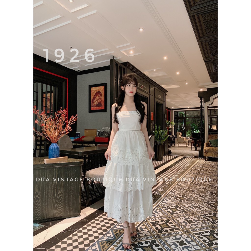 Đầm maxi trễ vai bèo, Chất liệu thô cao cấp 17066 | BigBuy360 - bigbuy360.vn