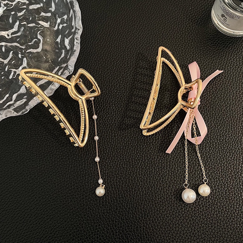 Kẹp Tóc Kim Loại Hình Hoa Bướm 3d Phong Cách Hàn Quốc Cho Nữ