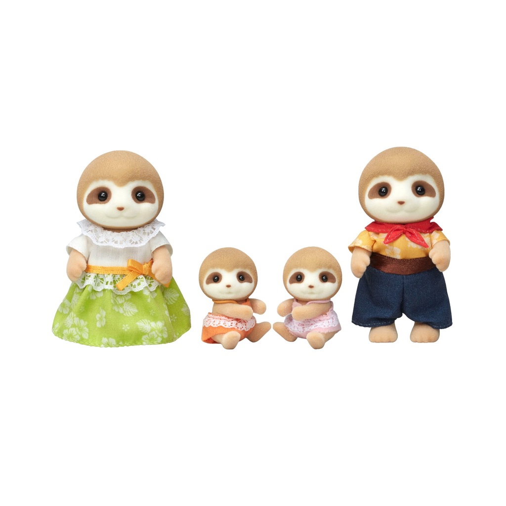 Sylvanian Families Gia Đình Nhà Lười Snuggly Sloth Family