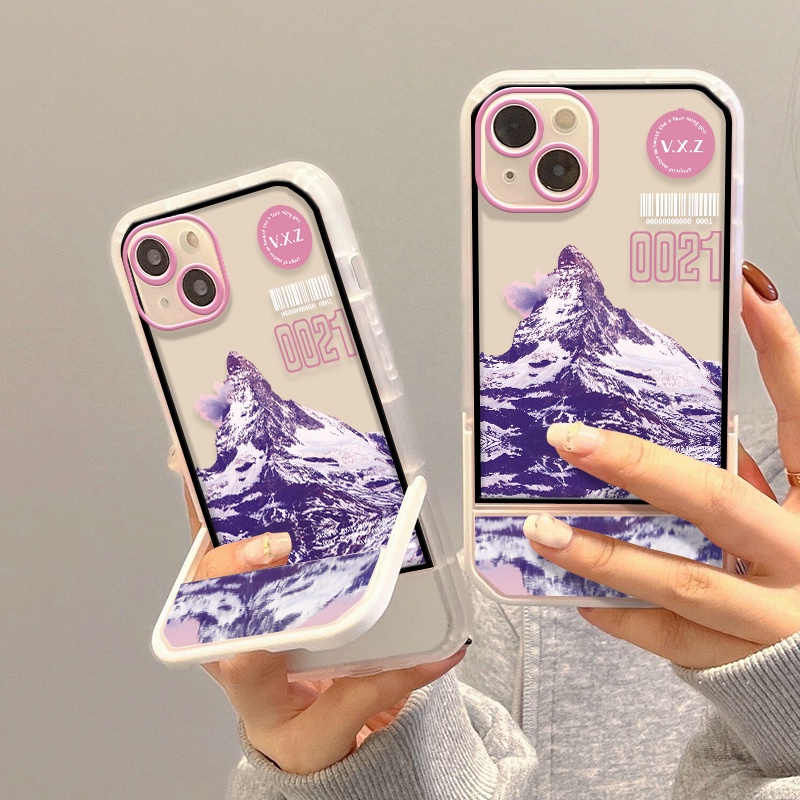 Ốp Điện Thoại Silicon Trong Suốt Chống Sốc Có Giá Đỡ Cho IPhone 11 12 13 Pro Max XS X XR SE 2020 6S 8 7 Plus