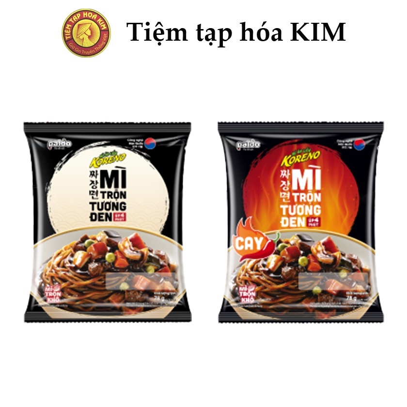 Mì trộn tương đen Koreno úp 4 phút gói 78g