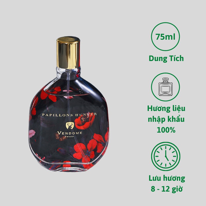 Nước Hoa Nữ Vendom Papillons Hunter 75ml Hương Thơm Sang Trọng, Quyến Rũ, Thơm Lâu 12h Nước Hoa Nội Địa | Thế Giới Skin Care