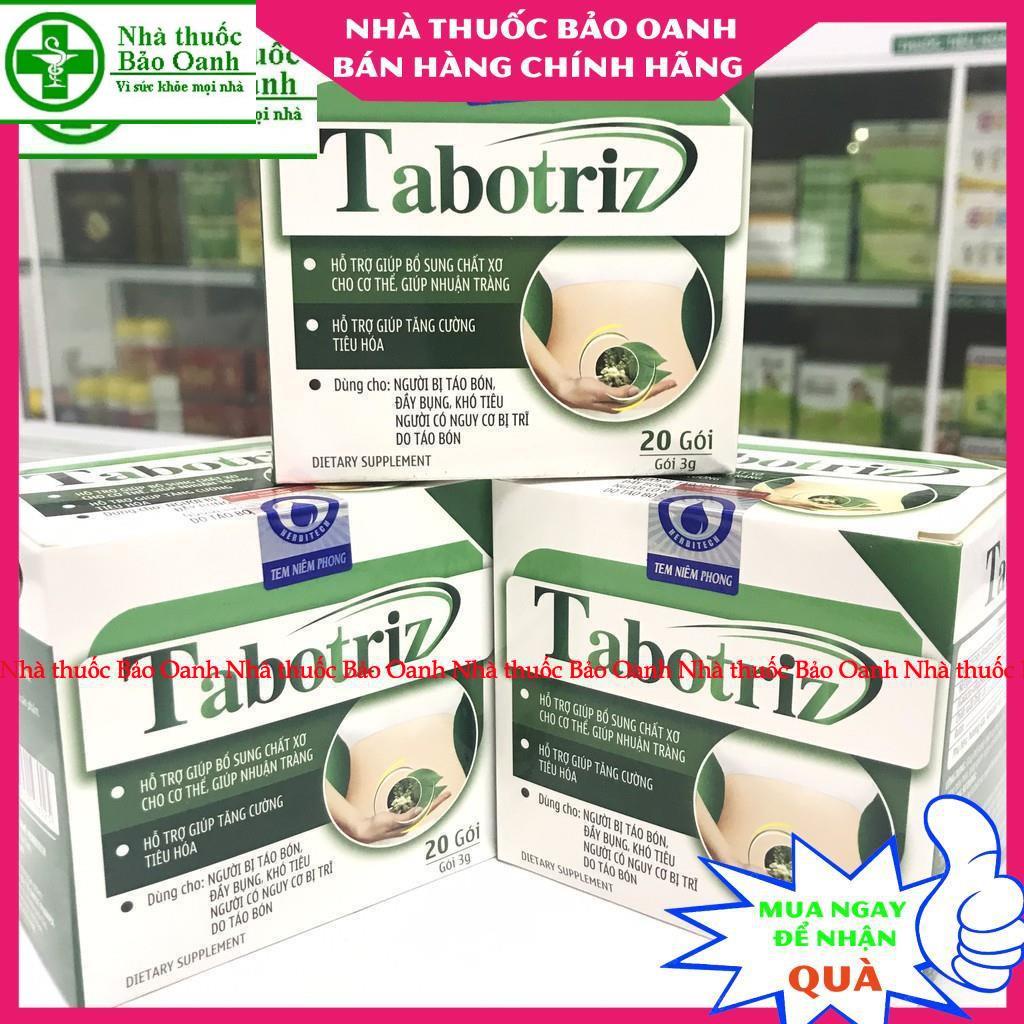 Chất xơ Tabotriz dùng được an toàn cho bà bầu, trẻ em trên 6 tháng- cho người bị trĩ, táo bón- hộp 20 gói