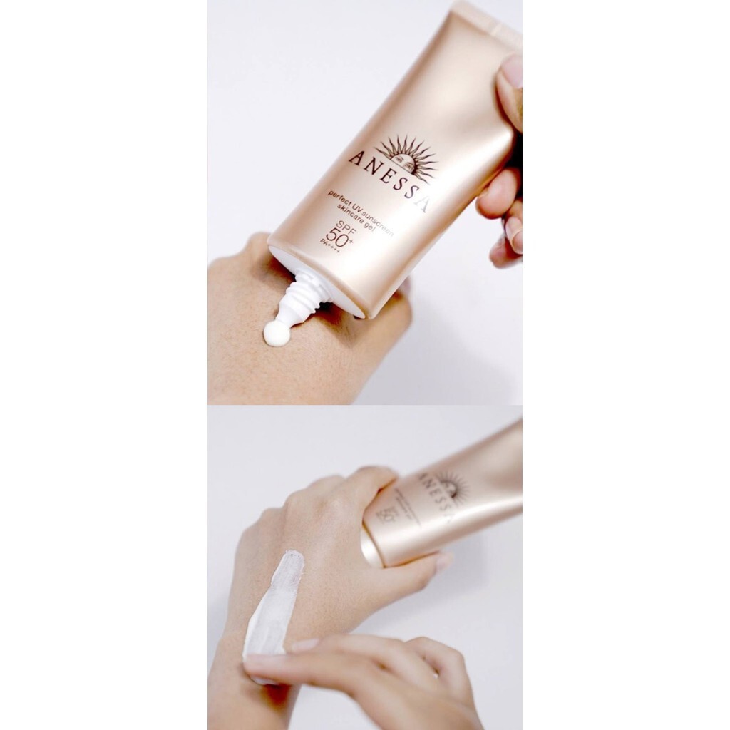 Kem Chống Nắng [Dạng GEL] Dưỡng Da Anessa 90g - SPF50+ PA++++ - Collagen Dưỡng Ẩm Chăm Sóc Da Shiseido -  Mỹ phẩm GENB