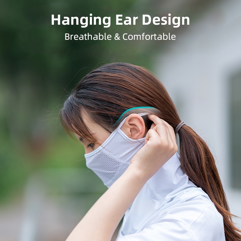 Khẩu trang chống nắng ROCKBROS bằng lụa lạnh thoáng khí cho nam và nữ