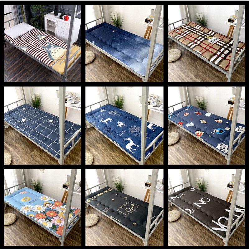 Nệm Đơn Dày Mềm Mại 90x200 Gấp Gọn Tiện Dụng Cho Sinh Viên Ký Túc Xá
