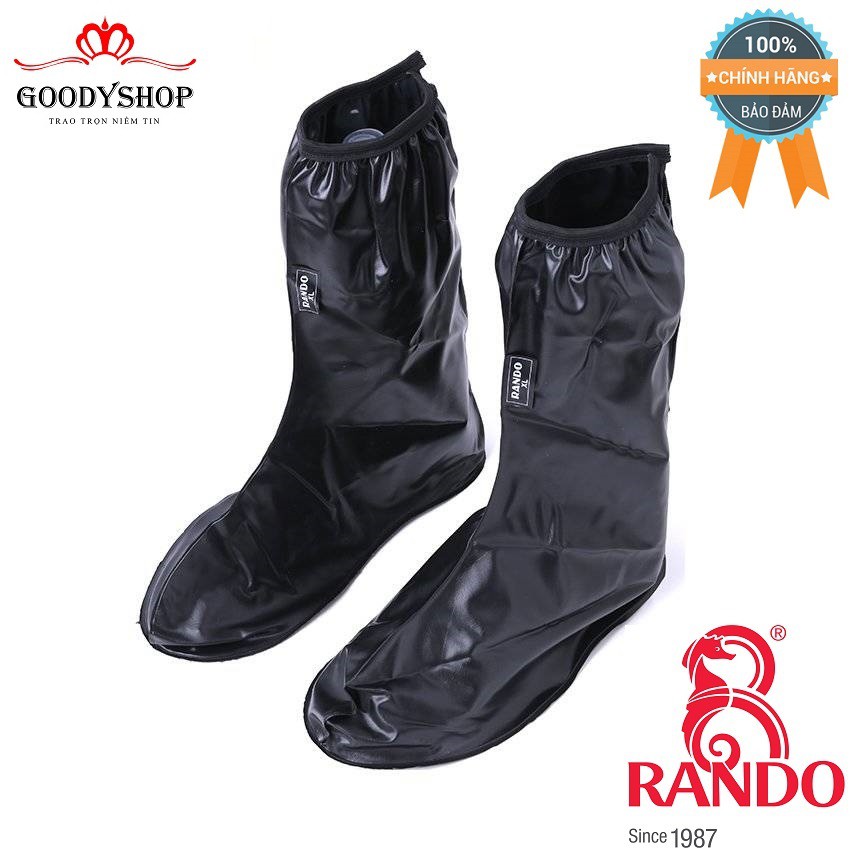 Giày Boots Đi Mưa Rando OBPS-04 Đen,che chở người thân yêu của bạn. Goodyshop