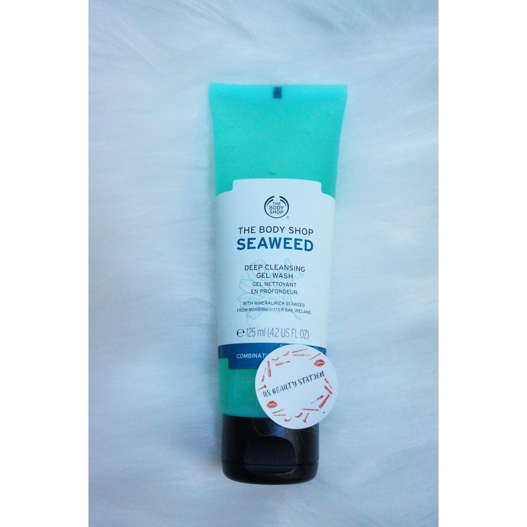 Sữa Rửa Mặt Dạng Gel Cho Da Dầu, Hỗn hợp The Body Shop Seaweed Deep Cleansing Gel Wash
