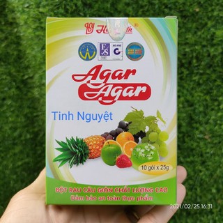 1 hộp Bột rau câu giòn Agar Hoàng Yến Hải Phòng (Loại 25gram)
