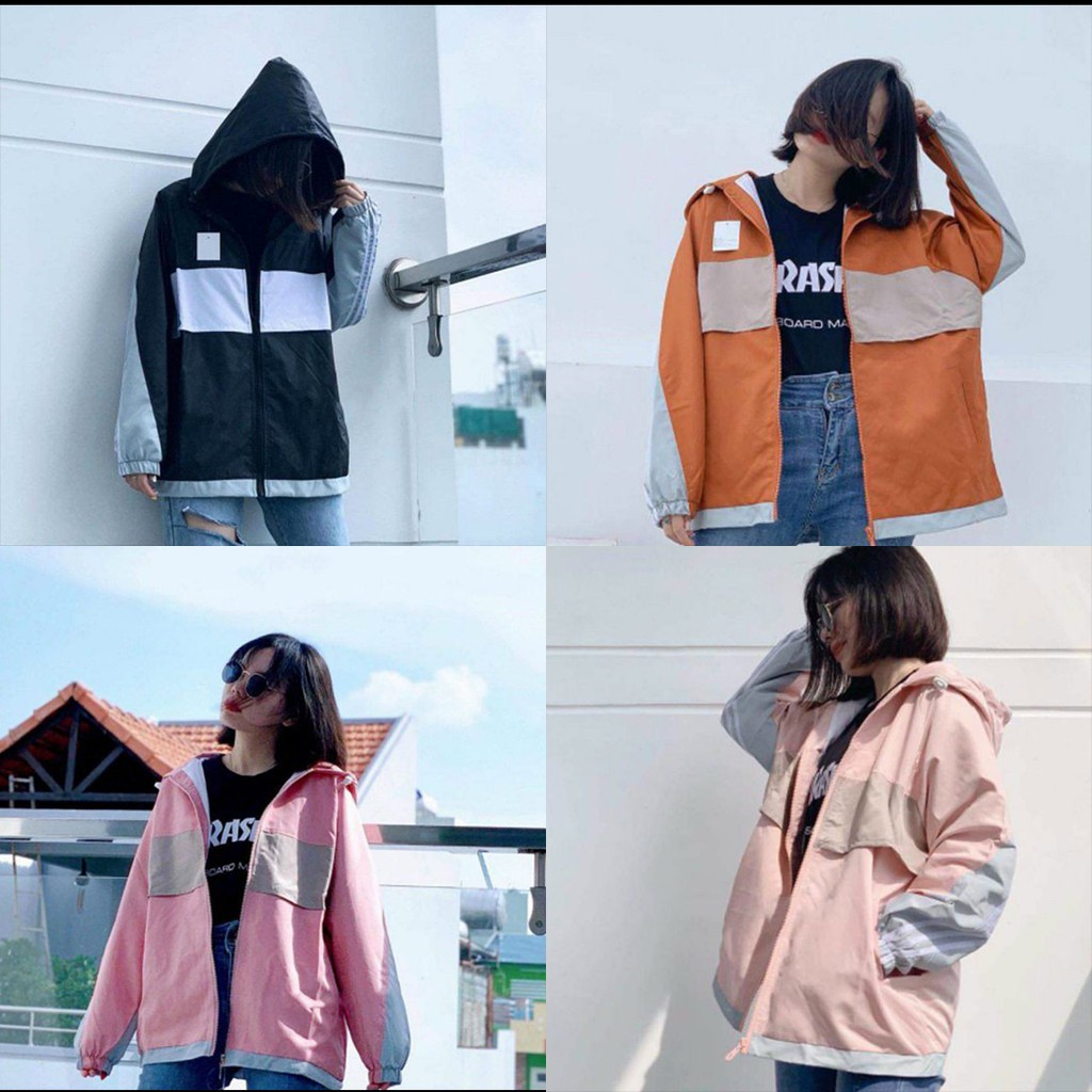 [Ảnh Thật] Áo Khoác Dù Nữ 2 Lớp Trơn Free Size 65kg AK159 TD Fashion