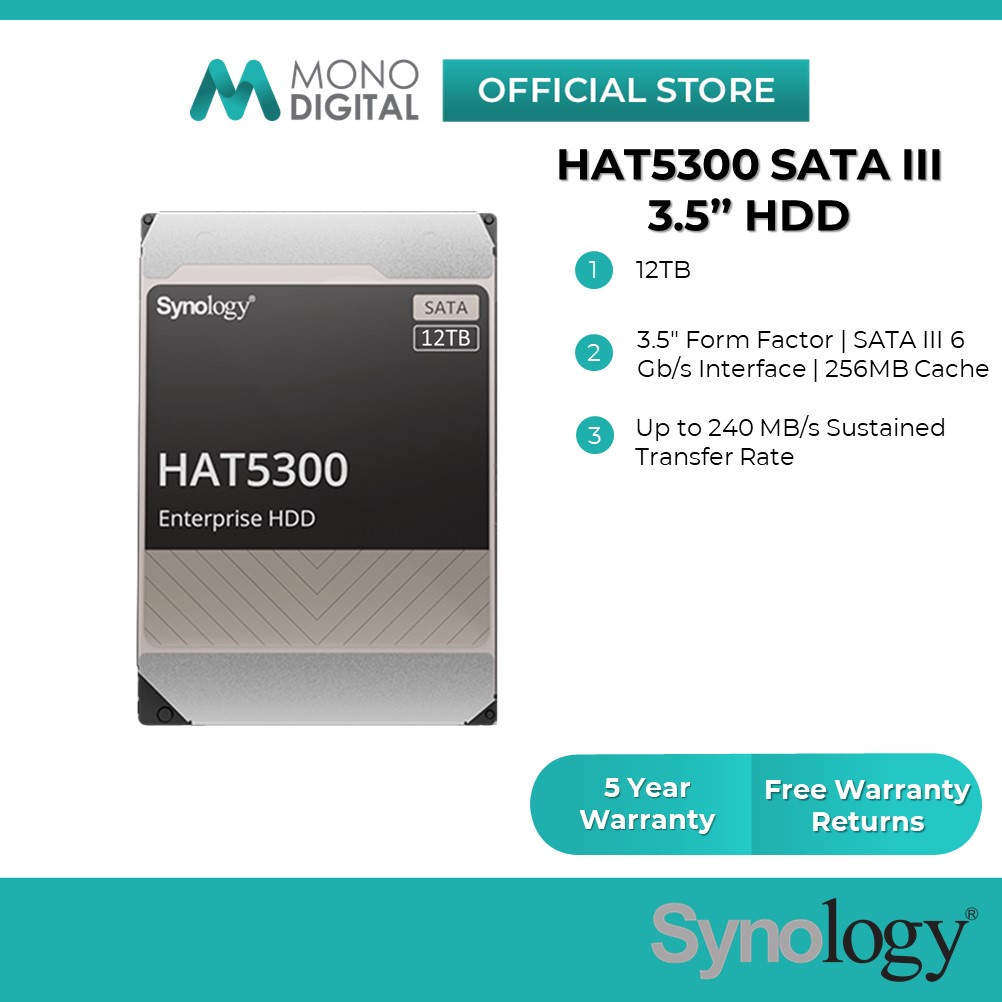 Ổ cứng HDD Synology 8TB HAT53 thumbnail