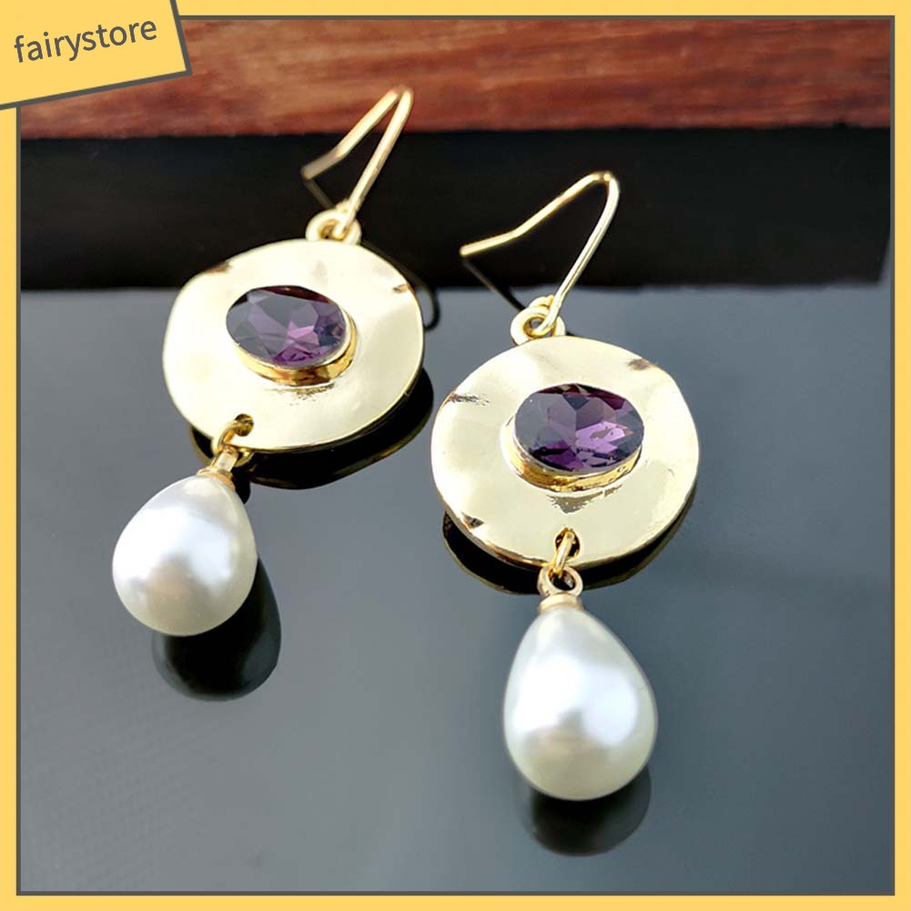 Khuyên Tai Đính Ngọc Trai Nhân Tạo Thời Trang Dành Cho Nữ