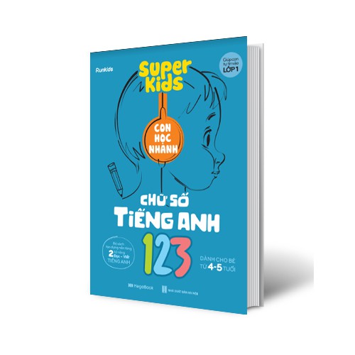 Sách Super Kids 123 - Con học nhanh chữ số Tiếng Anh