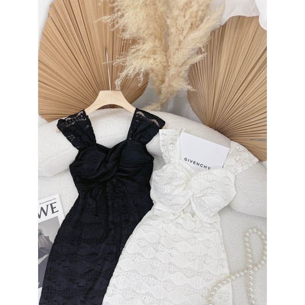 Váy maxi khoét eo 2 màu