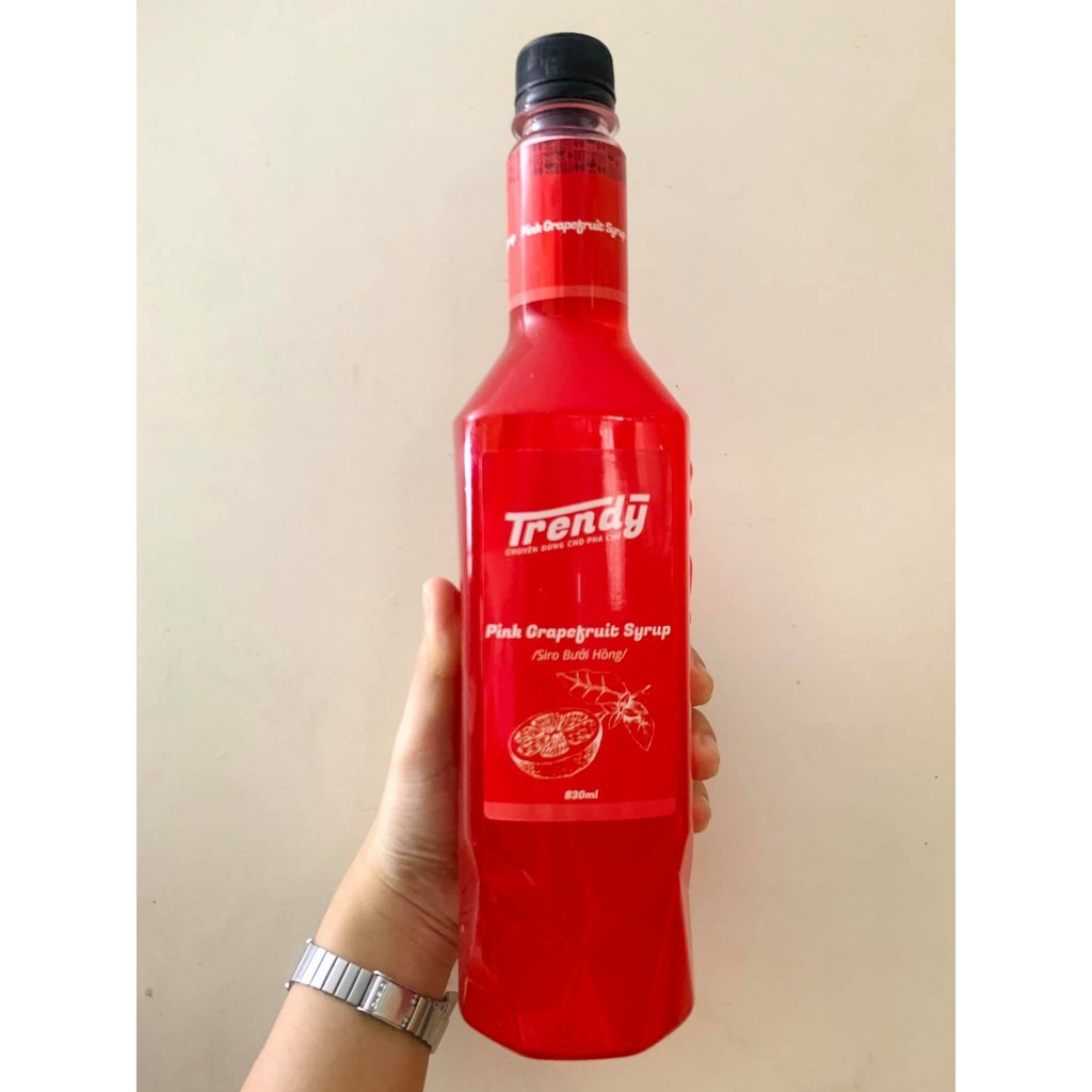 Siro Trendy Các Hương Chai 830ml - Pha Trà Sữa, Tra Chanh Cốt Rẻ