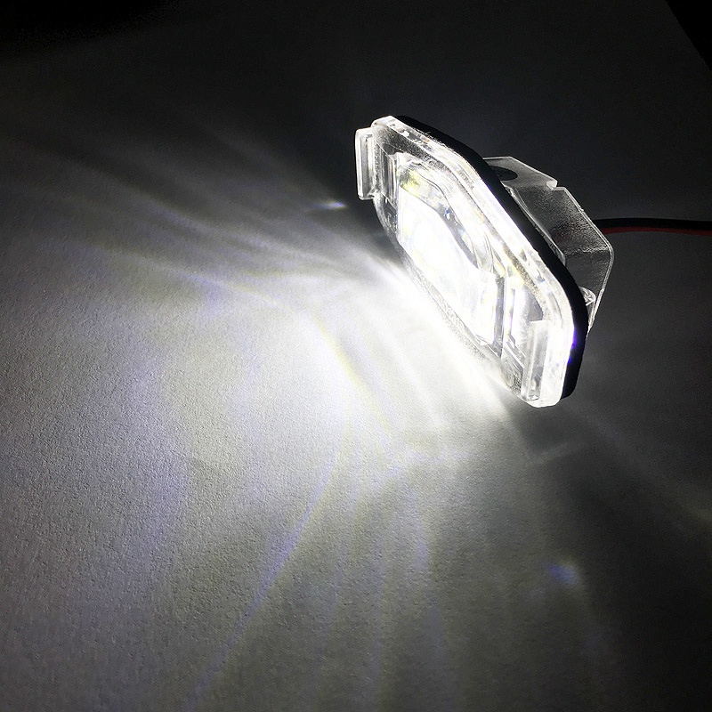 2 cái Đèn Led ô tô Đèn biển số Đèn chiếu sáng biển số cho Honda Civic Honda Accord Black