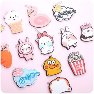 Gương mini móc khóa cute tiện lợi