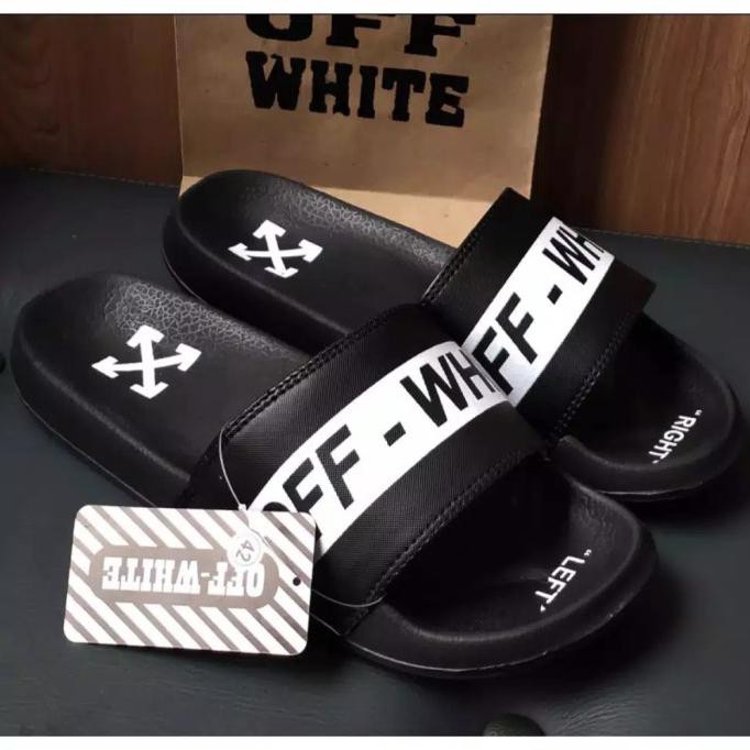 OFF WHITE Dép Sandal Màu Trắng / Đen Cho Nam / Nữ 38