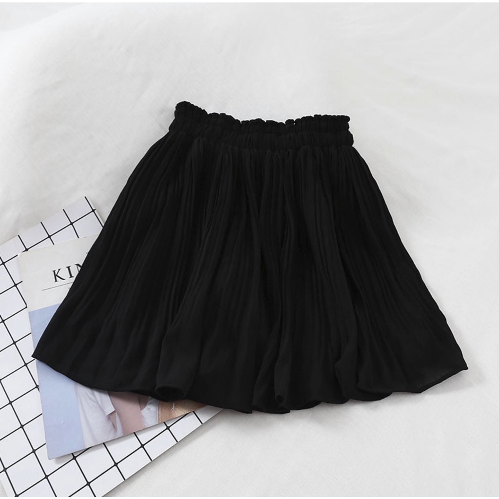 Chân váy xòe thời trang nữ LOZADO chân váy ngắn nữ cạp nhún phối ly nhỏ chất vải mềm mại dễ chịu CV248