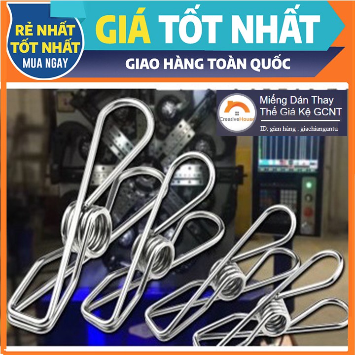 ~Kẹp Inox Phơi Đồ kích thước dài 5.5cm