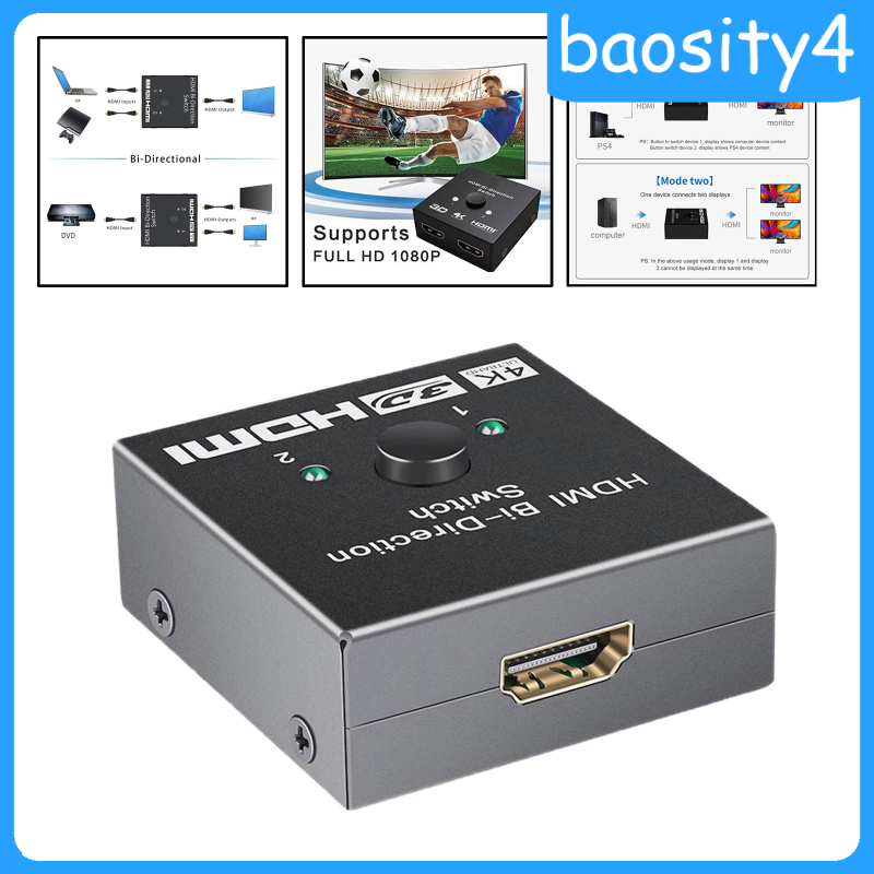 Bộ Chia 2 Cổng Hdmi 1080p Ultra Hd 4k Hdmi 2 Cổng Cho Hdtv