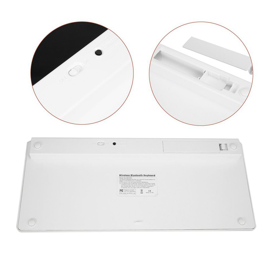 (orb) Bàn Phím Không Dây Siêu Mỏng Màu Bạc Cho Ipad Mini Mac