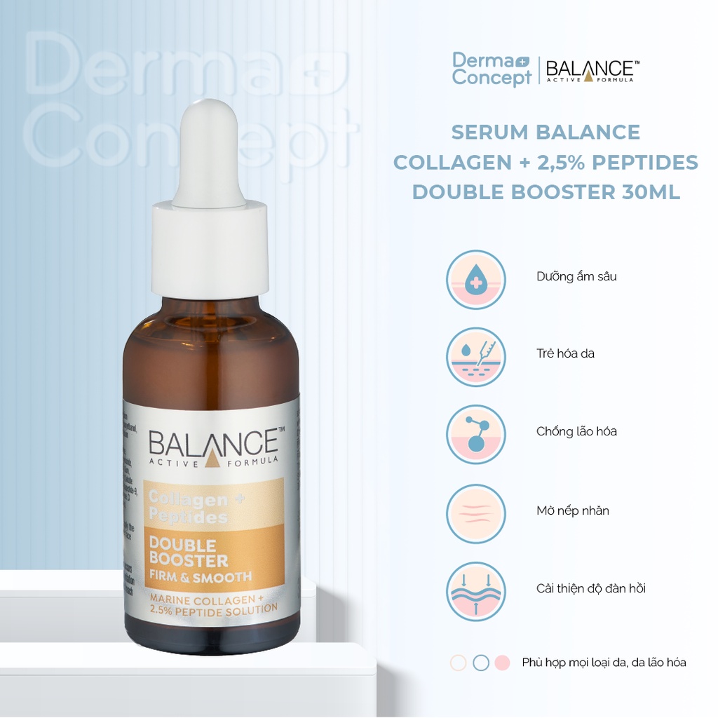 Serum trẻ hóa và tái tạo da Balance Gold + Marine Collagen Rejuvenating 30ml