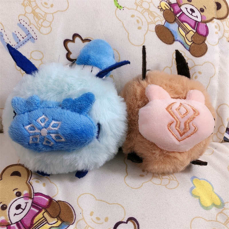 Móc Khóa Búp Bê Nhồi Bông Tcho-Tcho Trong Game Genshin Va Chạm Hilichurl