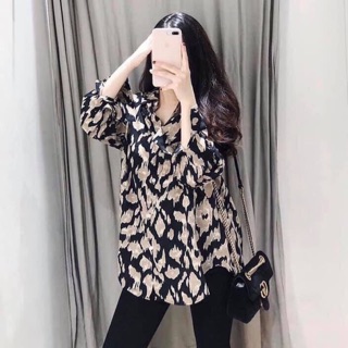 Hàng Áo sơ mi báo lụa siêu hot 2020 chuẩn