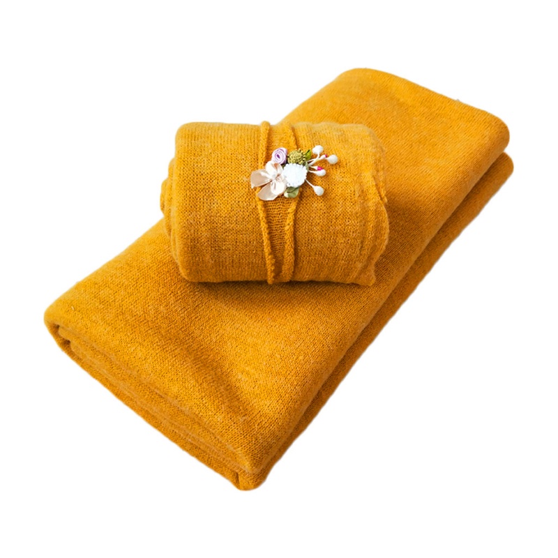 Set 2 khăn quấn + nón chụp ảnh cho bé sơ sinh