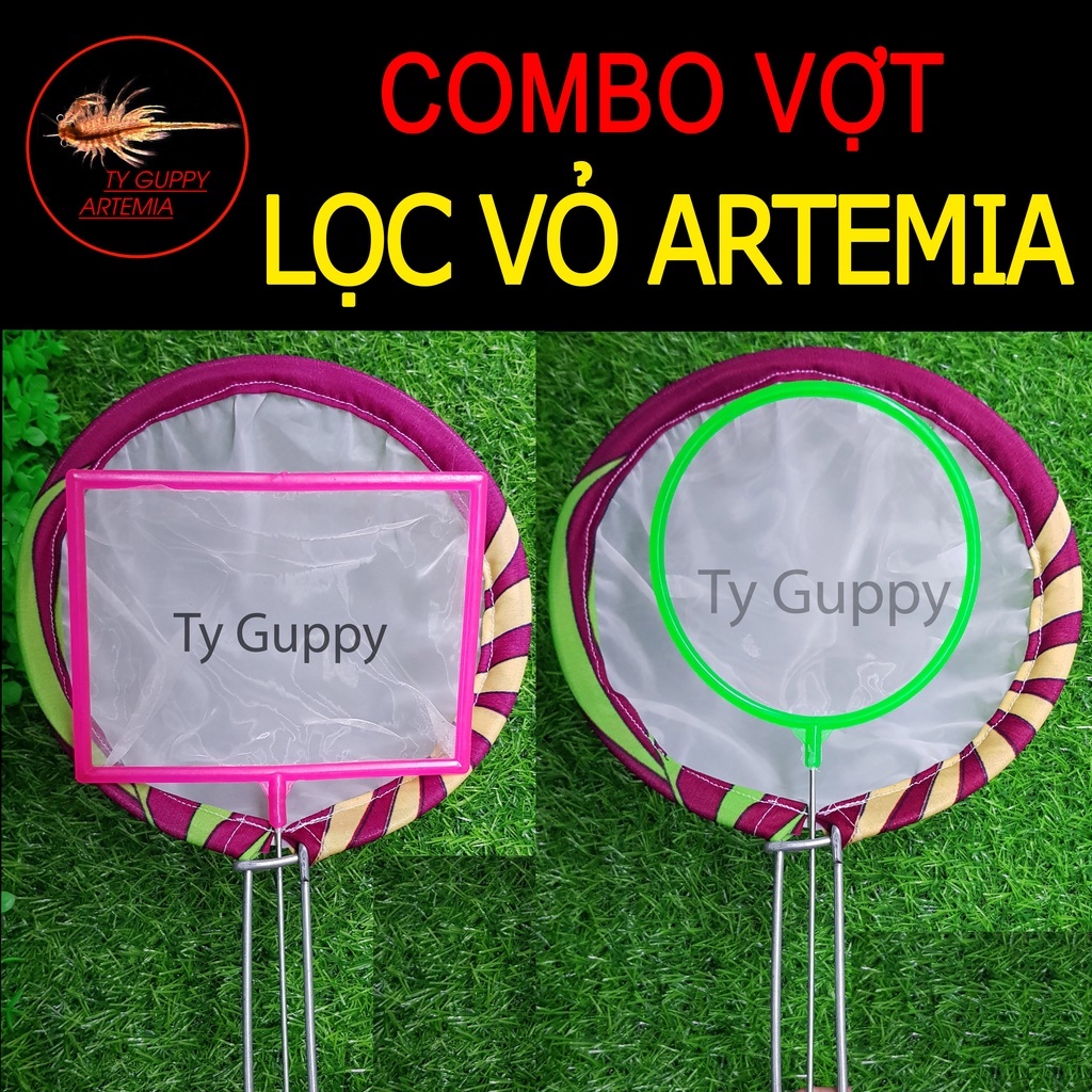 Bộ vợt lọc artemia,tách vỏ artemia