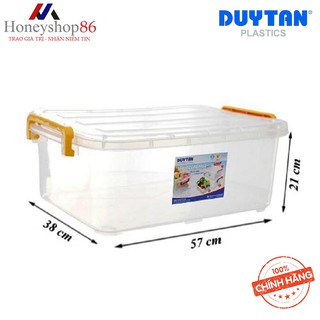 Thùng Nhựa Chữ Nhật Trong Suốt 30 Lít (56.4 x 37.9 x 20.5 cm)Của Duy Tân No.H117 HONEYSHOP86