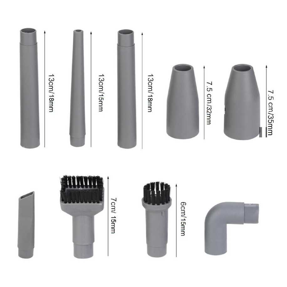 Combo 9 món Chổi Vệ Sinh Chuyên Dụng Cho Máy Hút Bụi, Bộ Phụ Kiện ống đầu nối dài cho máy Philips Electrolux