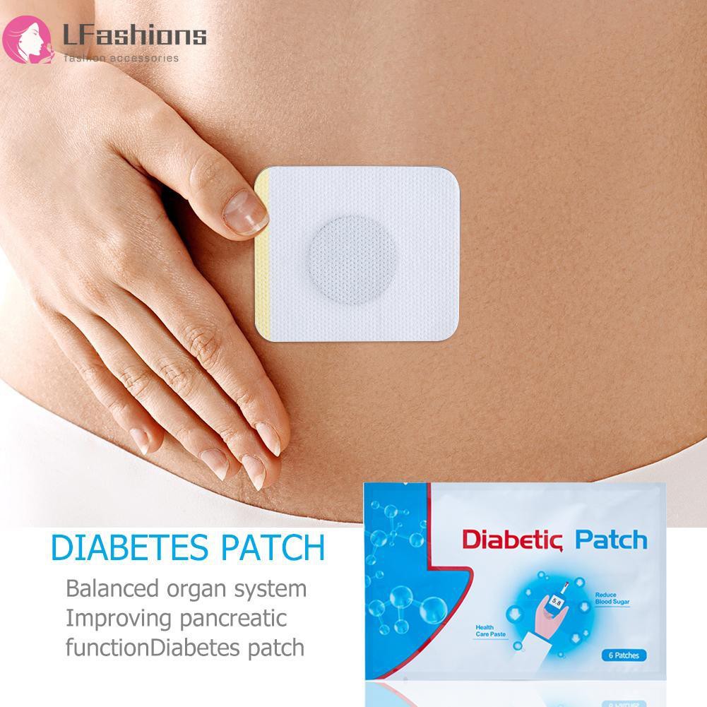 Lfashions♥ 6pcs/bag Diabetic Patch Diabetes Herbal Diabetes Cure Lower Blood Glucose
