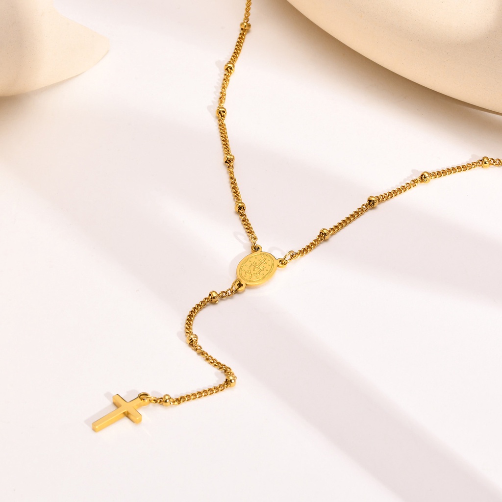 Vòng cổ Mặt Thánh Giá Đức Mẹ Mary Vnox