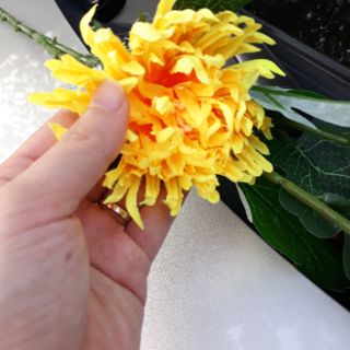 Hoa cúc giả hoa lụa bông to hàng đẹp