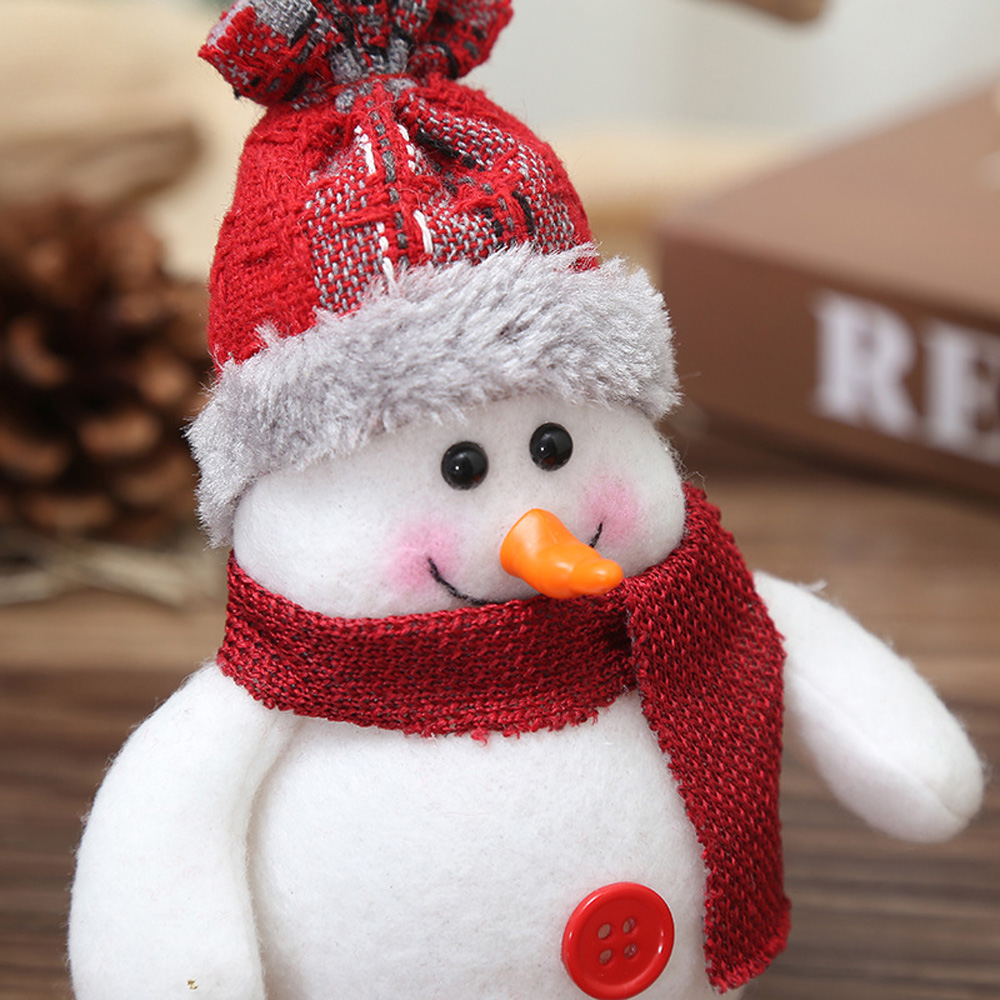 Thú bông ông già noel/ tuần lộc/ người tuyết có đèn led trang trí giáng sinh