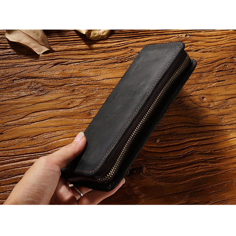 Túi Da Đựng Bút Siêu Nhẹ Co Giãn Phong Cách Vintage
