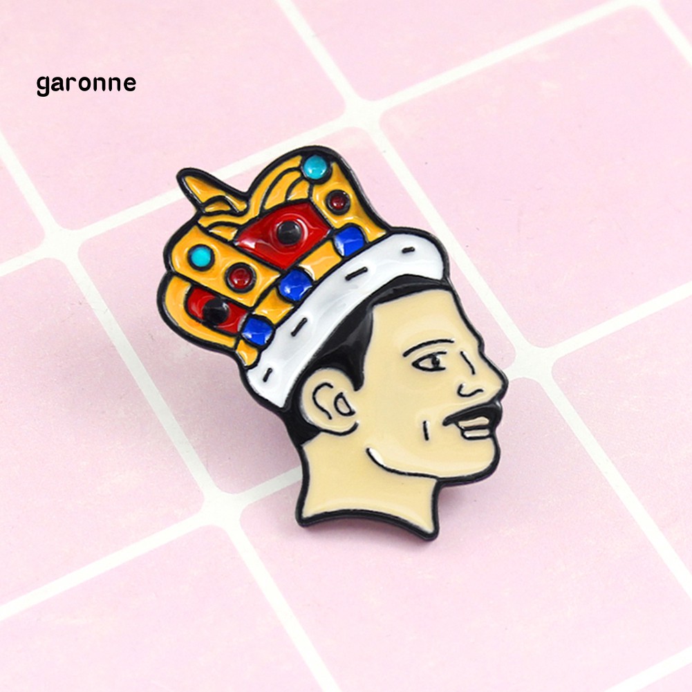 Ghim cài áo trang sức nghệ thuật hình ca sĩ Freddie Mercury