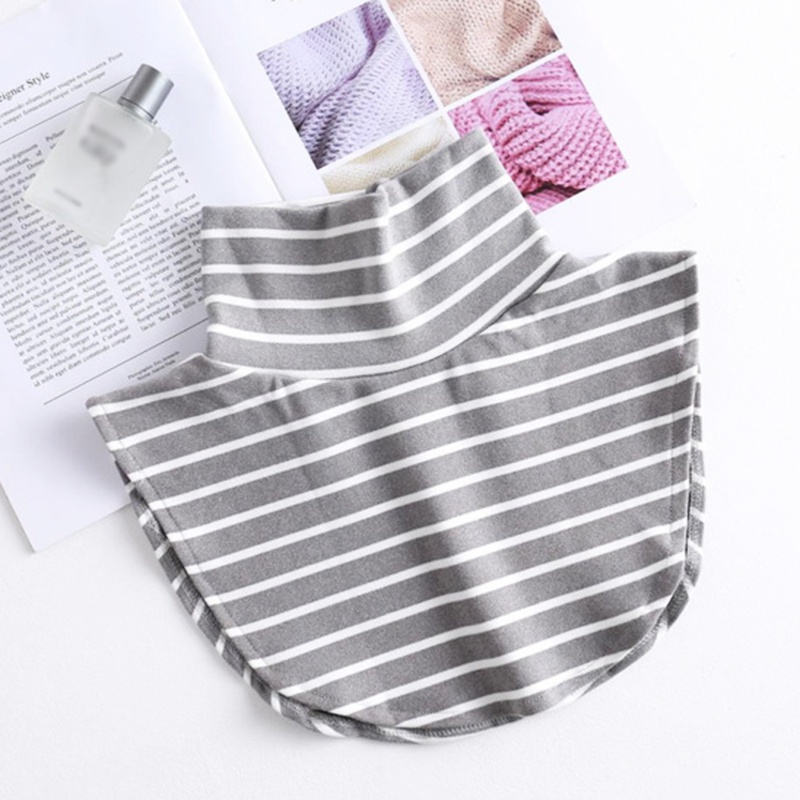 Cổ Áo Sơ Mi Giả Họa Tiết Kẻ Sọc Phong Cách Cổ Điển Thời Trang Cho Nữ