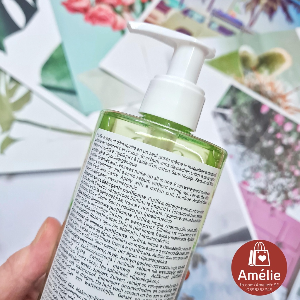 TẨY TRANG dành cho da dầu mụn SVR Sebiaclear Purifying Micellar Water chứa Gluconolactone làm mịn da