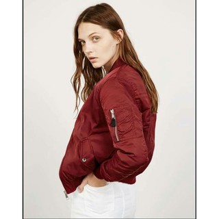 Áo Bomber lót lông cừu cho nữ