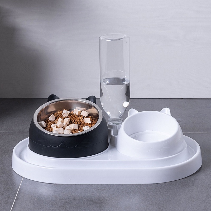 Bát Đôi Thép Không Gỉ Chống Kiến Cao Cấp ( Có Bình Nước Tự Động )