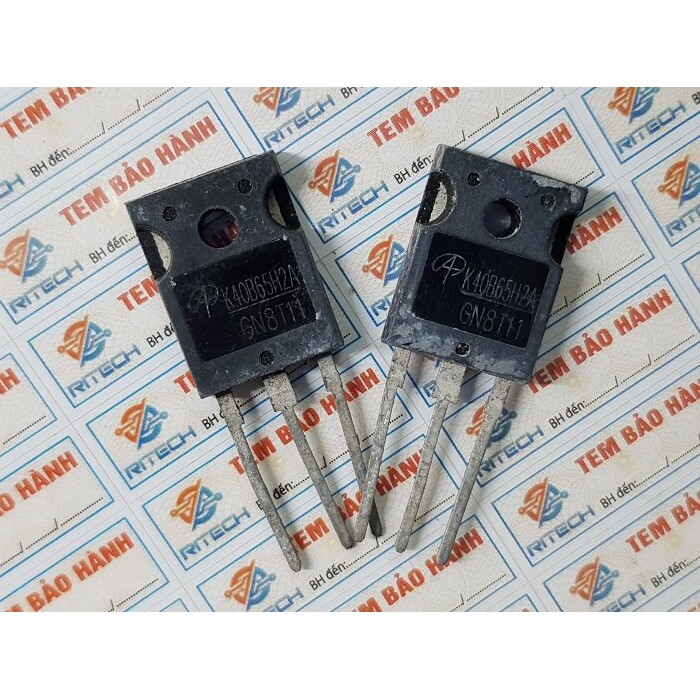 [Combo 2 chiếc] K40B65H2A, AOK40B65H2AL IGBT 650V/40A TO-247 Tháo máy