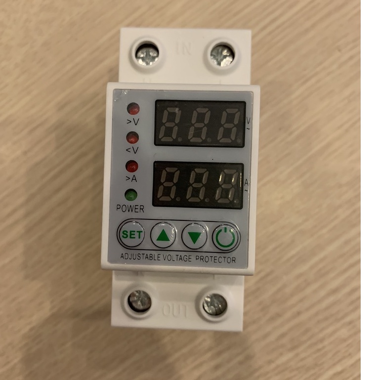 Rơ le bảo vệ dòng áp AVP-63 bảo vệ cao áp, thấp áp, quá dòng 63A 220/230VAC