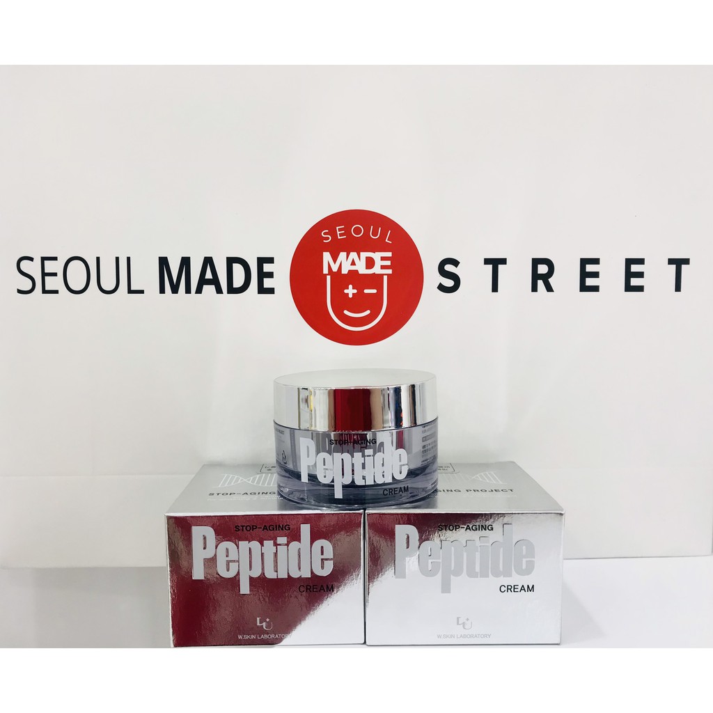 Kem dưỡng da ngăn ngừa lão hóa  W.Skin Laboratory Stop-Aging Peptide Cream 50ml