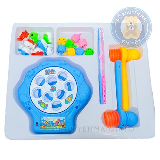 Đồ chơi câu cá 😍 GIÁ SỐC 😍 Đồ chơi câu cá kèm đập chuột 2 in 1 dùng pin có phát nhạc cho bé 693C