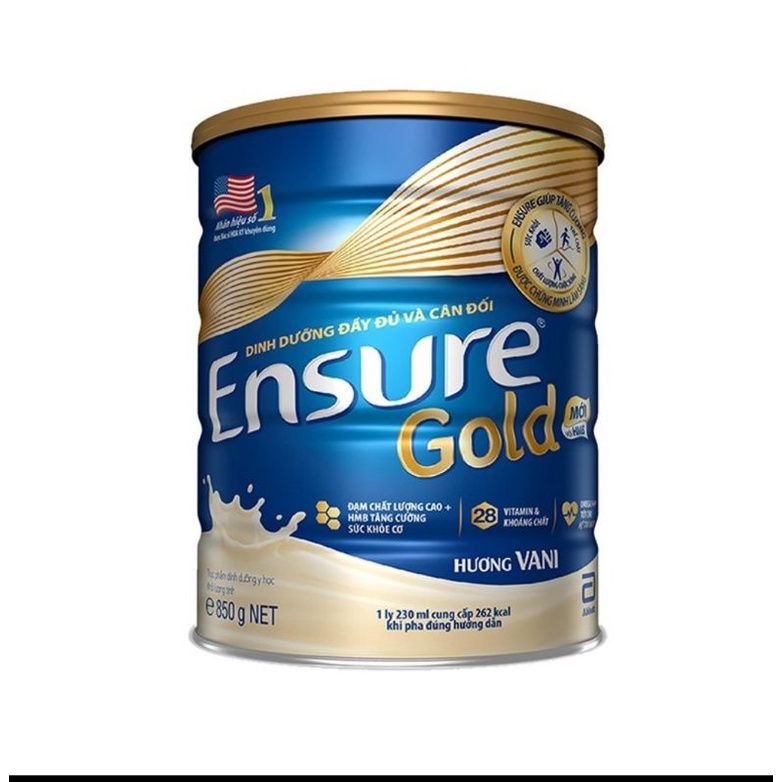 Sữa bột ensure gold hương vani 850g